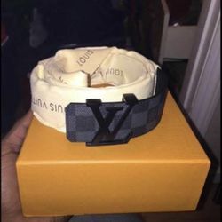 Authentic Black Louis Vuitton Belt 