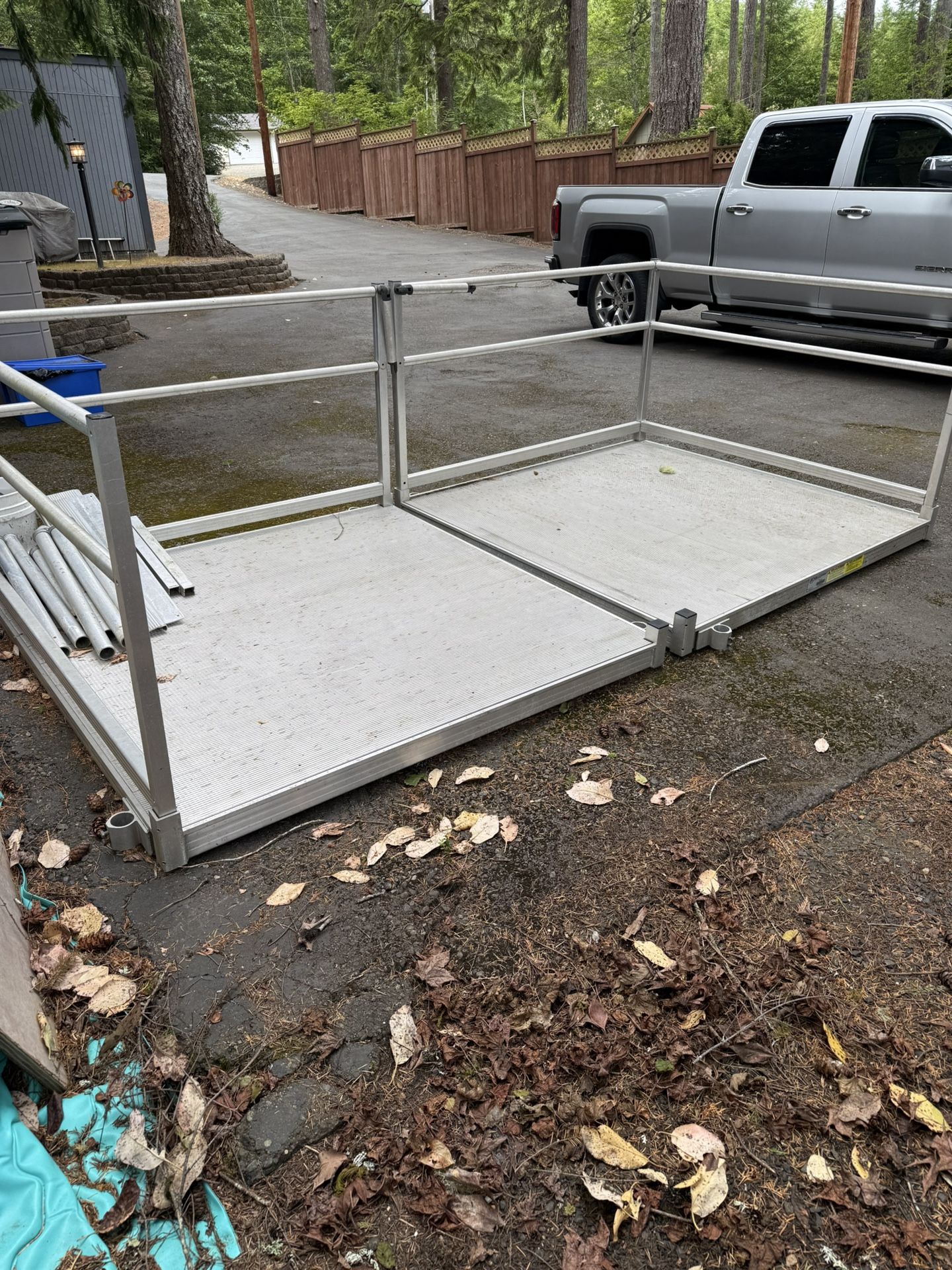 Deck/landing 2- 5 1/2’x5 1/2’and a 14 foot ramp $900