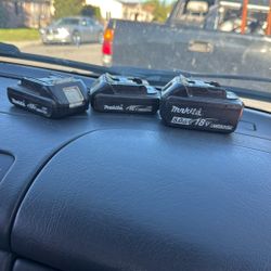 3 Makita Batterys