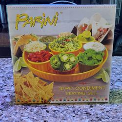New 10-PC Condiment Serving Set