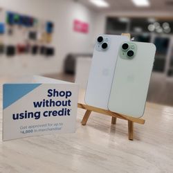 Apple iPhone 15 Plus 5G - $1 DOWN TODAY, NO CREDIT NEEDED