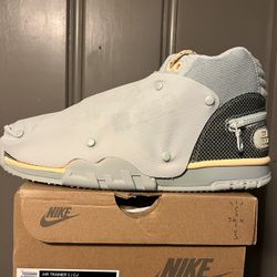 Nike air trainer 1SP. Travis scoot “Grey/Haze)”size(8). In Mens. DS(New). Factory laced. $160. Cash. (Retail). Or best reasonable offer. Trades Welcom