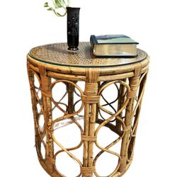 Vintage Boho Chick Bamboo Table 