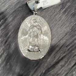925 Silver Virgin Mary Pendant