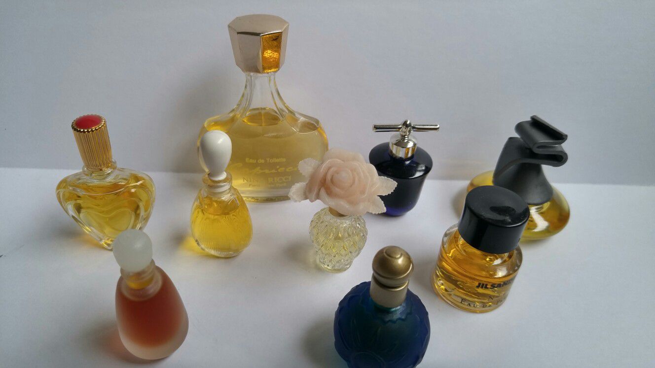 Lot of 9 Mini Perfumes/Fragrances