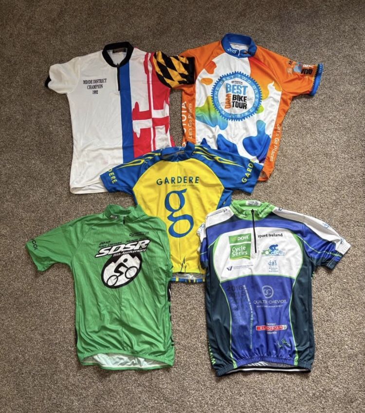 Lot Of 5 Cycling Jerseys - Medium
