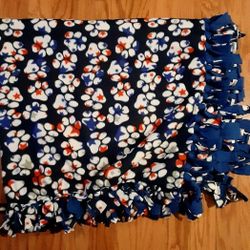 Throw Lap Blanket With Tassels  Dog Friendly  Pet Cat