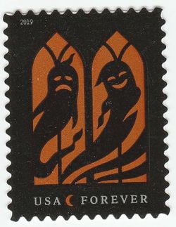 Spooky Silhouettes Forever Stamp