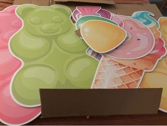 Candy Theme Party Decorations Cutouts