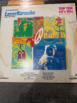 Pioneer LaserKaraoke Top Ten 60’s Hits Vol 1 LaserDisc Video Sing Along Vintage