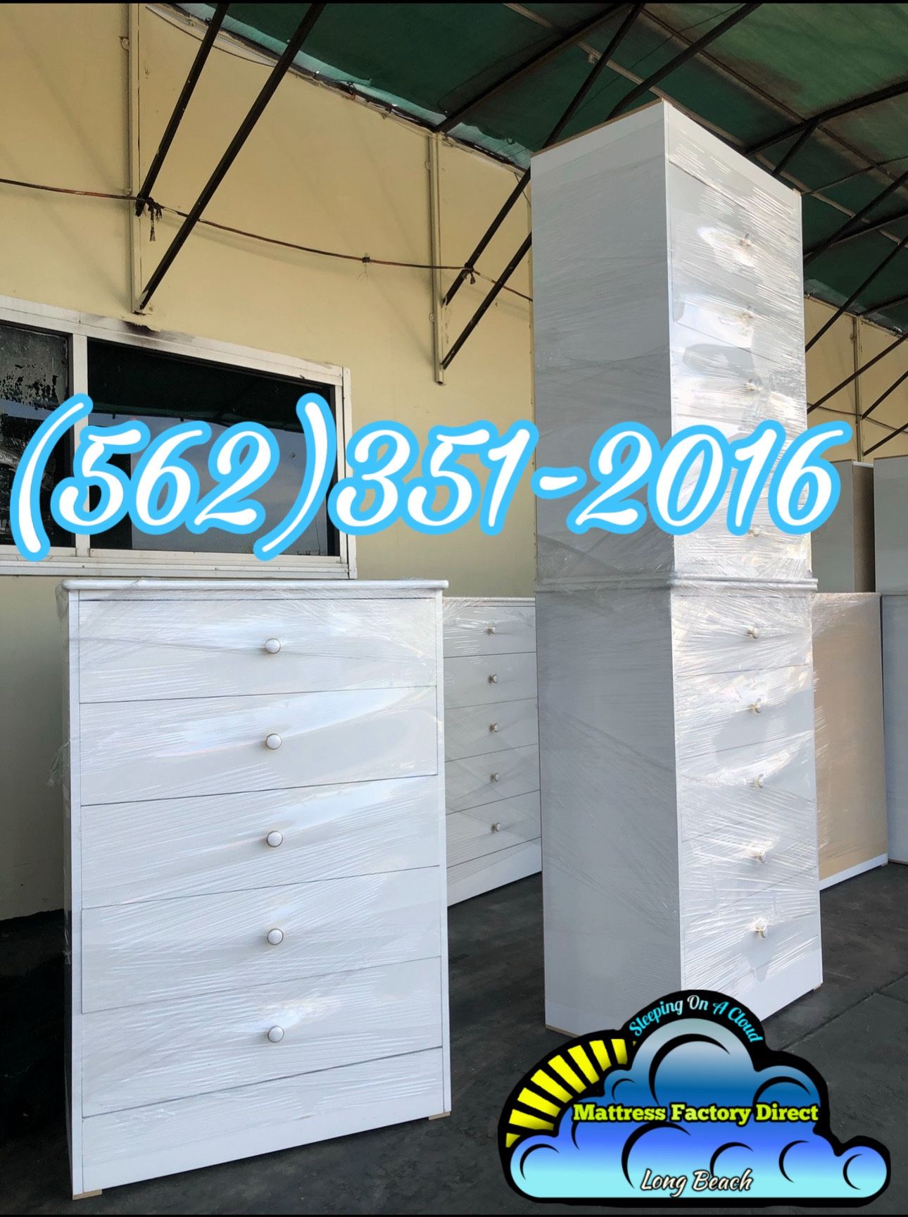 Five Drawer White Compressed Dresser New Chest Cajonera Comoda 