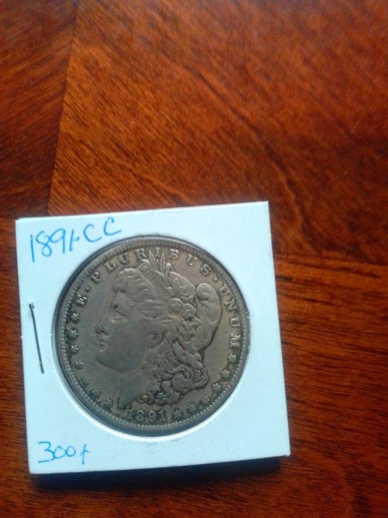 1891 CC Morgan Silver Coins