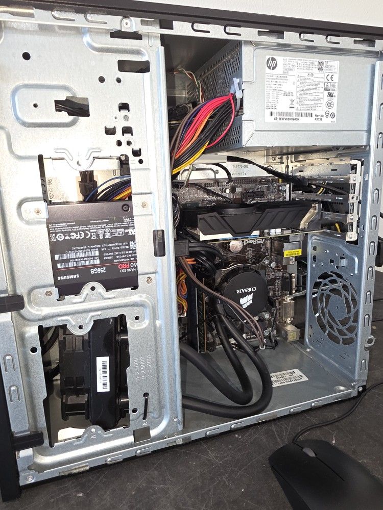 Hp Desktop i7 4th Gen. Nvidia Gtx 1050 Ti 4gb Gpu 12gb Ram 256gb Ssd Hp Keyboard Power Cable