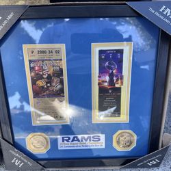 Rams Super Bowl Tickets Frame