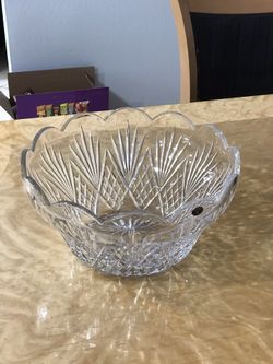 Large glass bowl