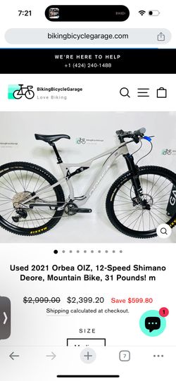 Used 2021 Orbea OIZ, 12-Speed Shimano Deore, Mountain Bike, 31 Pounds! m