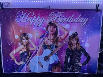 Taylor Swift Happy Birthday Banner 