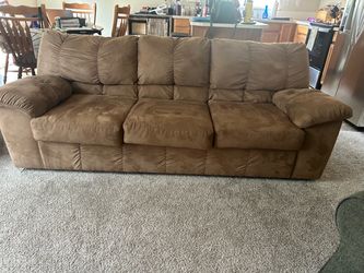 7ft microfiber (?) Couch