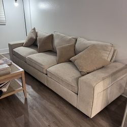 Beige 3 Seater Sofa