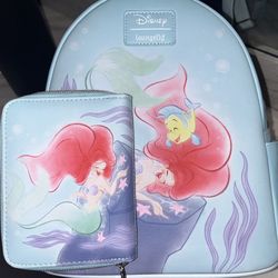 Little Mermaid Backpack & Wallet