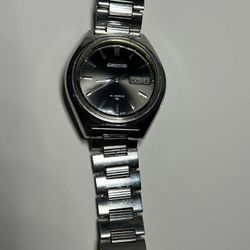 Vintage Seiko Actus 7019-8010 Automatic 21 Jewels Black Dial Men's Wristwatch
