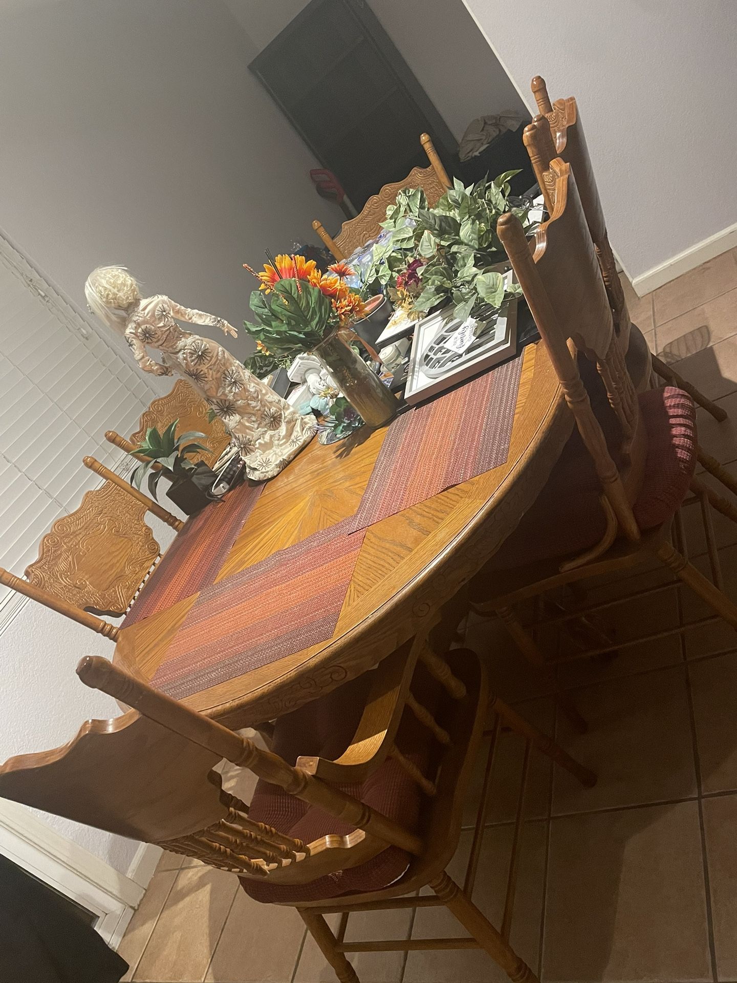 Oak Wood Kitchen Table