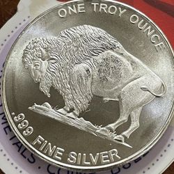 1 Oz Pure Silver Coin Buffalo