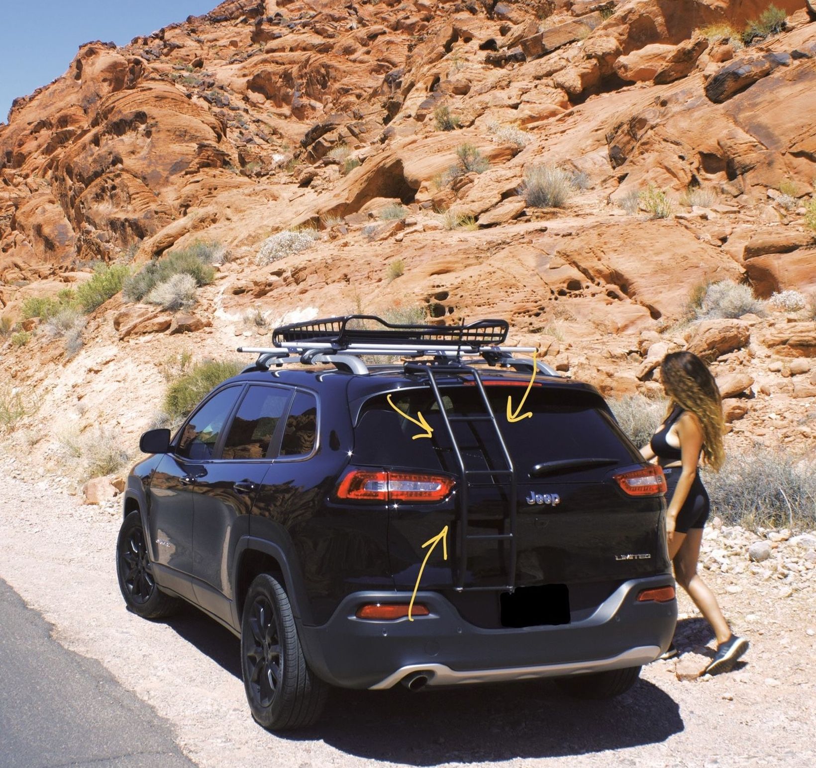 JEEP CHEROKEE KL (2014–2018) REAR LADDER Gobi