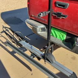 Hitch Mount Single Bicycle Rack With Ramp
