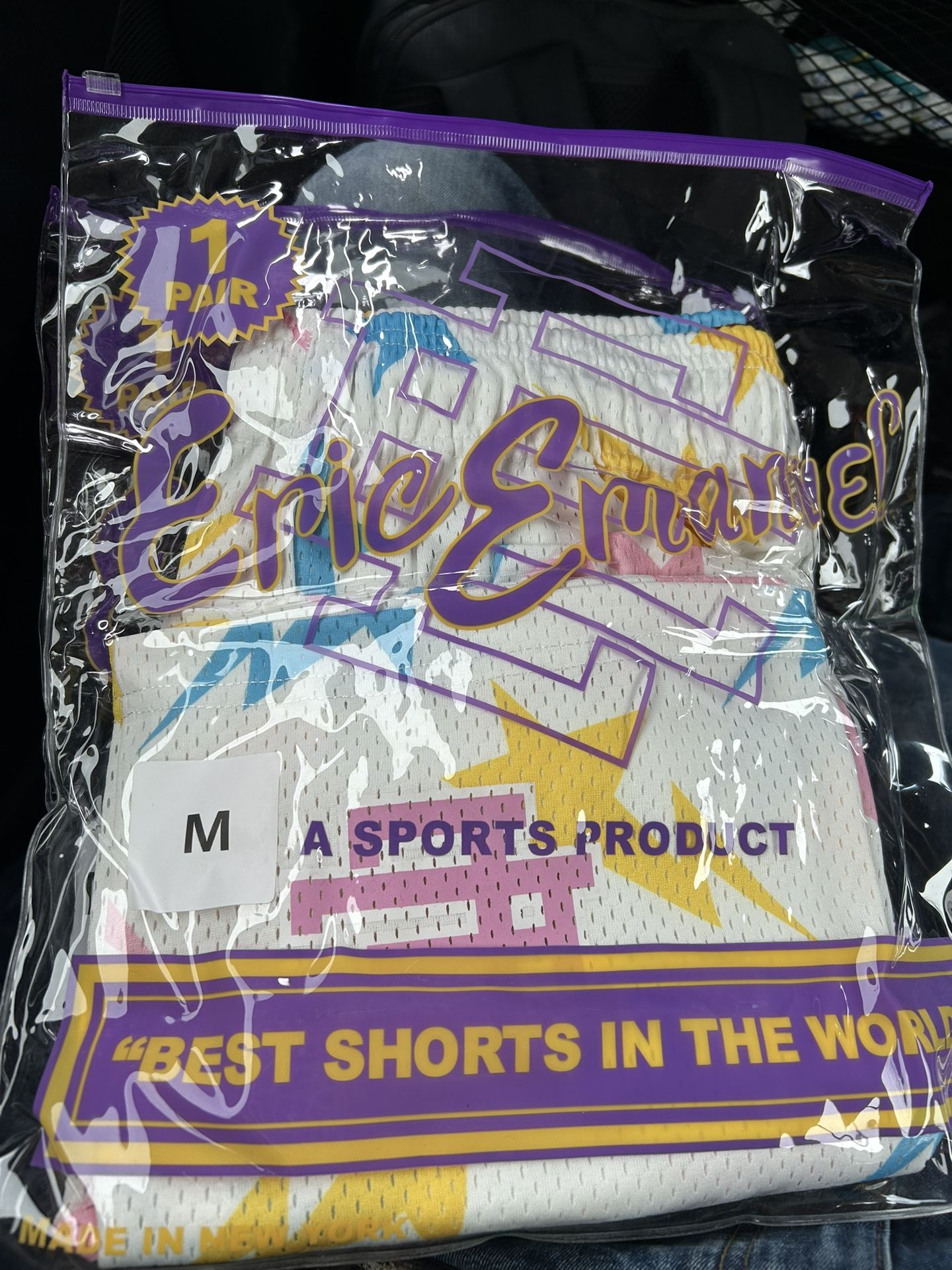 Eric Emanuel x BAPE shorts