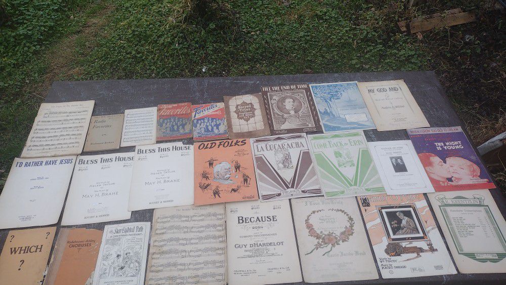 Lot of 68 Piano Music Song Sheet/Books 1(contact info removed) Decades Vintage.