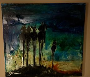 Original Michael Gorman Painting – Large Oil/acrylic on canvas, 50” × 55”