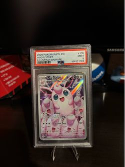 2025 POKEMON PFL EN-PHANTASMAL FLAMES ILLUSTRATION RARE #105 WIGGLYTUFF PSA 9