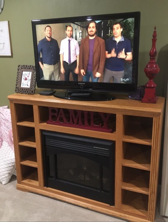FREE Electric  Fireplace TV Stand (doesn’t Work)