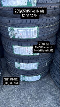 205/65R15 Rockblade ( 4 NEW TIRES )