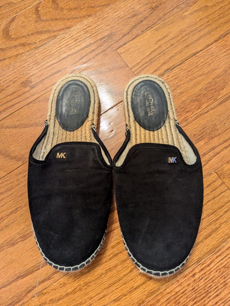 Michael Kors Black Suede Loafers