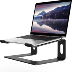 ALASHI Laptop Stand for Desk, Aluminum Computer Riser, Ergonomic Notebook Holder, Detachable Metal Laptops Elevator, PC Cooling Mount Support 10 to 15
