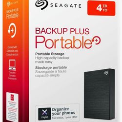 Seagate 4TB Backup Plus External HDD (BRAND NEW IN-BOX)