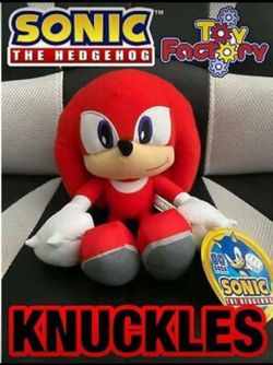 Brand New Sonic the Hedgehog 12" Knuckles from the Toy Factory