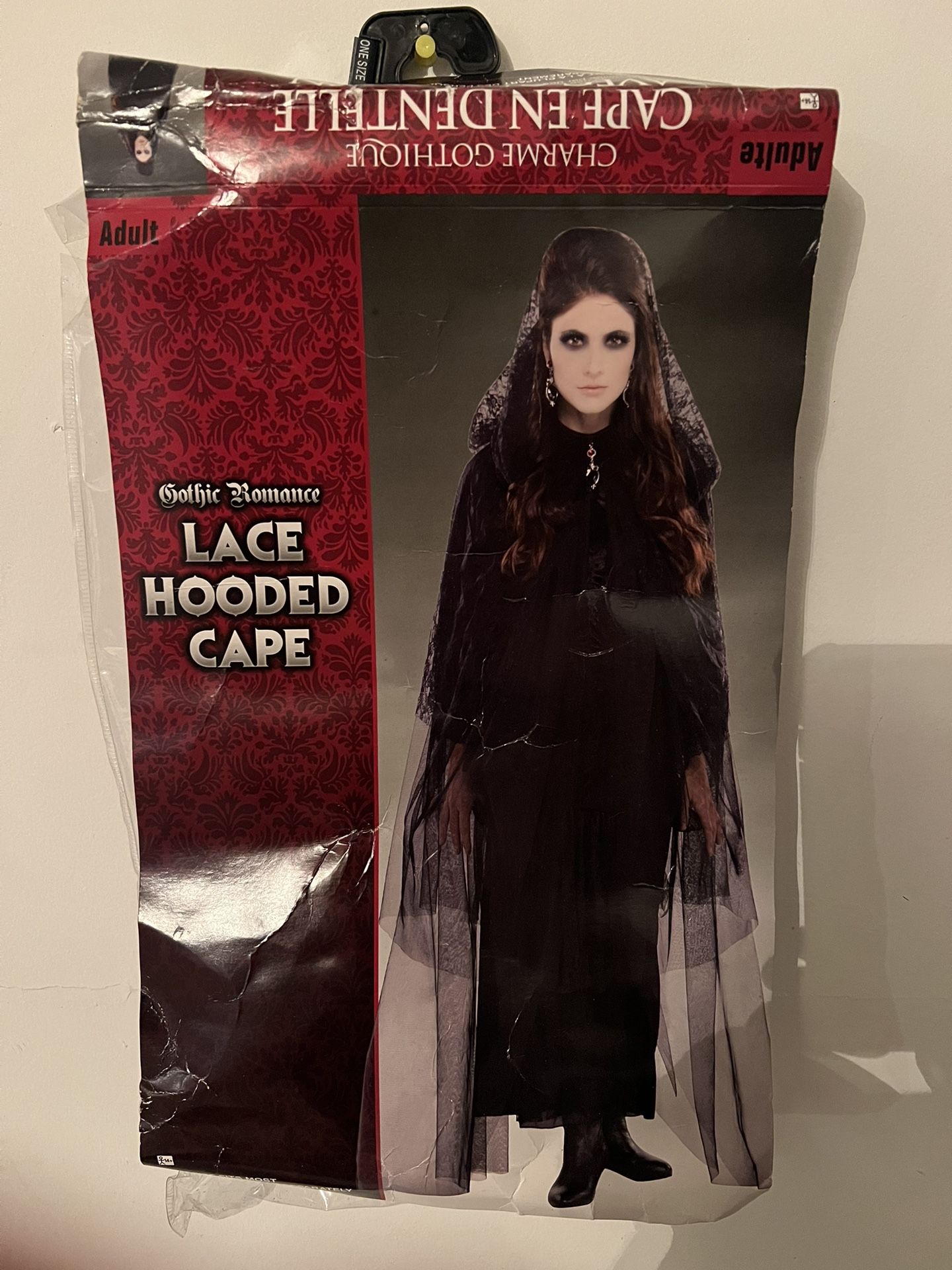 Lace Hooded Cape For Costume