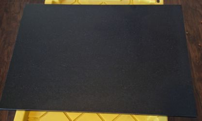 Custom Black Granite Slab (24 1/2 " x 17  1/2 " x 3/4") – All 4 Edges Fully Polished!