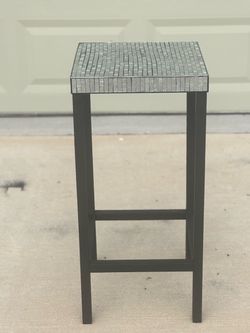 Mosaic Tile Top Accent Side Table