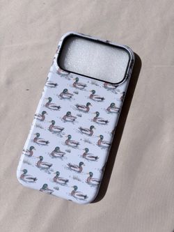 iPhone 17 Pro Mallard Duck Pattern Phone Case