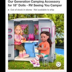Brand New Camper Our Generation Camper For 18" Dolls