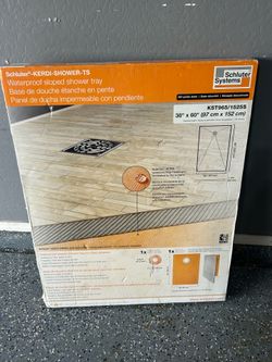 Schluter shower pan