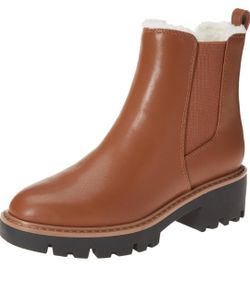 The Drop Campbell Sherpa Chelsea Boots for Women











