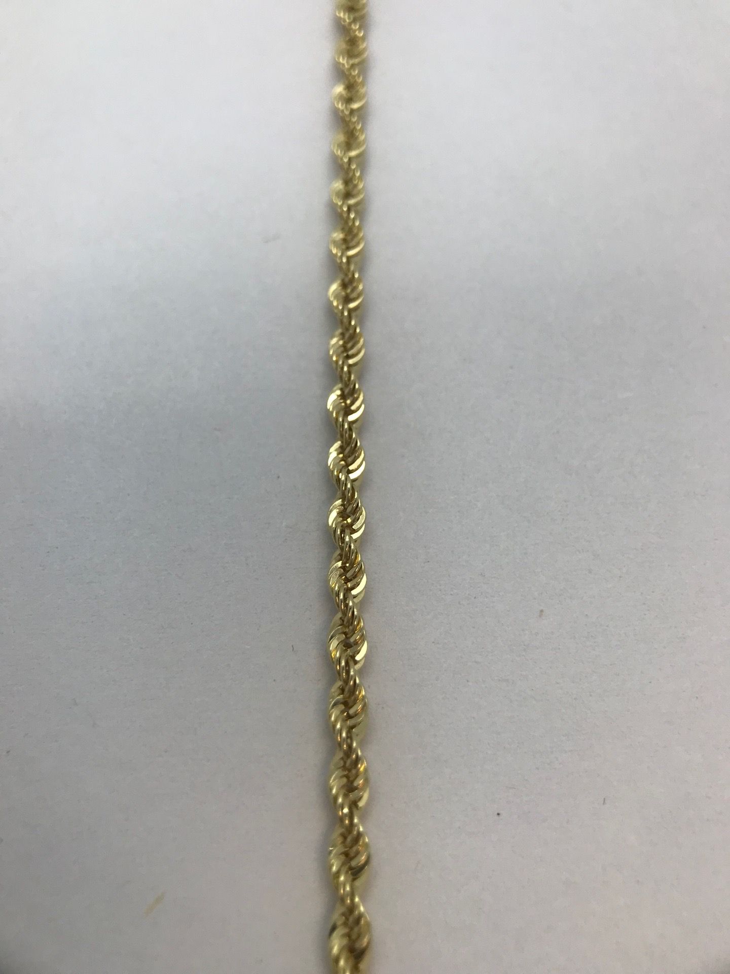 14K GOLD ROPE BRACELET . NEW.