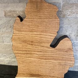 Michigan Wood Mitten Plaques