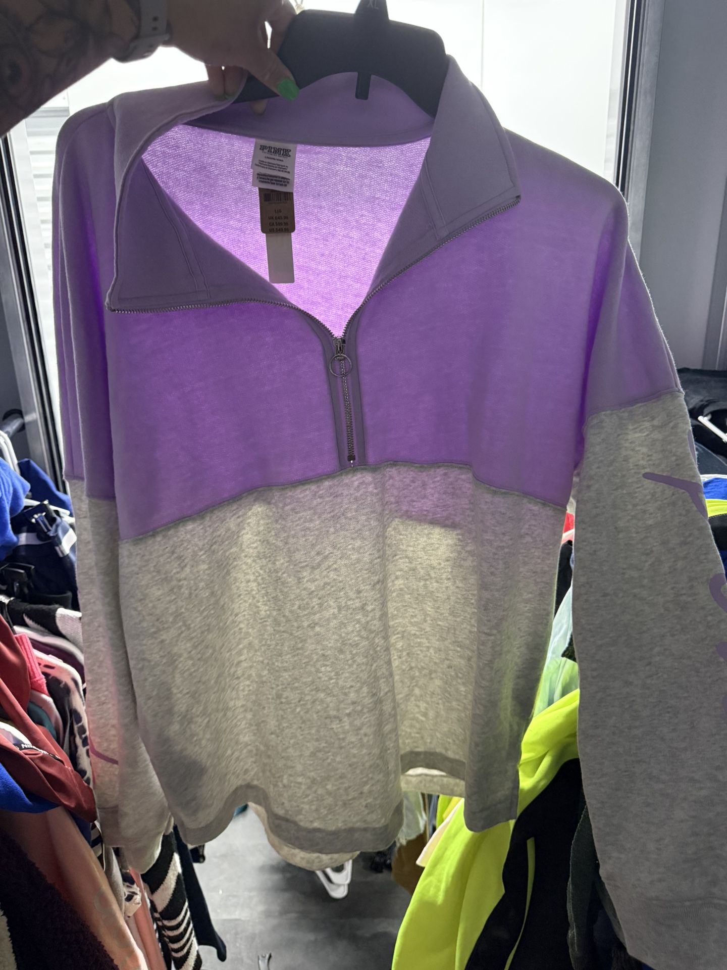Pink Half Zip