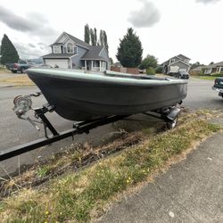 FREE 14ft Boat And Trailer 